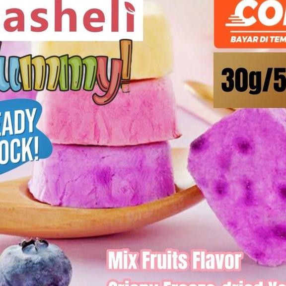 

Casheli Yogurt Crispy Freezedried Yogurt Mix Fruit Flavor Snas Food Camilan Yoghurt Yoghurt Snas Jajan Viral
