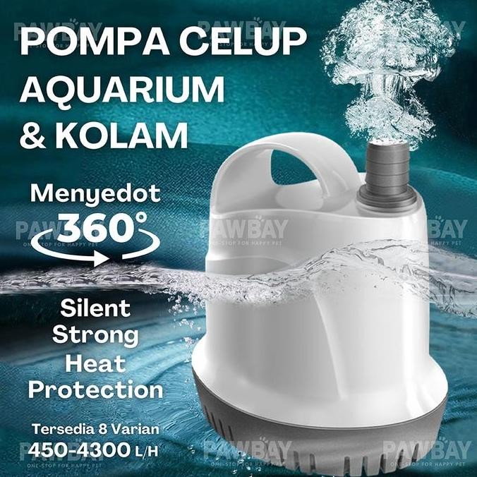 tersedia pompa celup filter aquarium kolam arwana submersible water pump