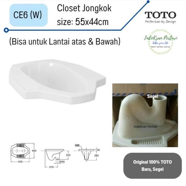 Closet Jongkok Toto Ce6 Putih