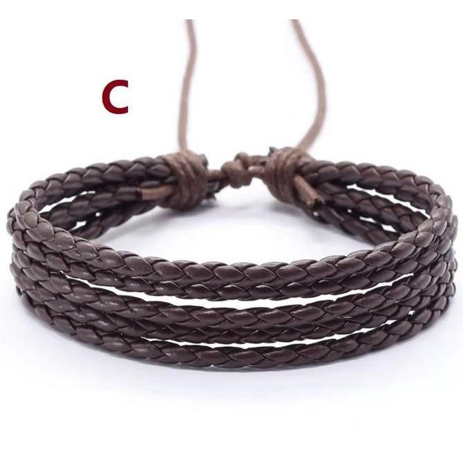 [original] gelang kulit asli pria wanita trendy vintage fashionable [terlaris] [terbaik]