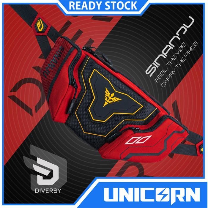 Twb Diversy Waist Bag Sinanju / Tas Pinggang Gundam