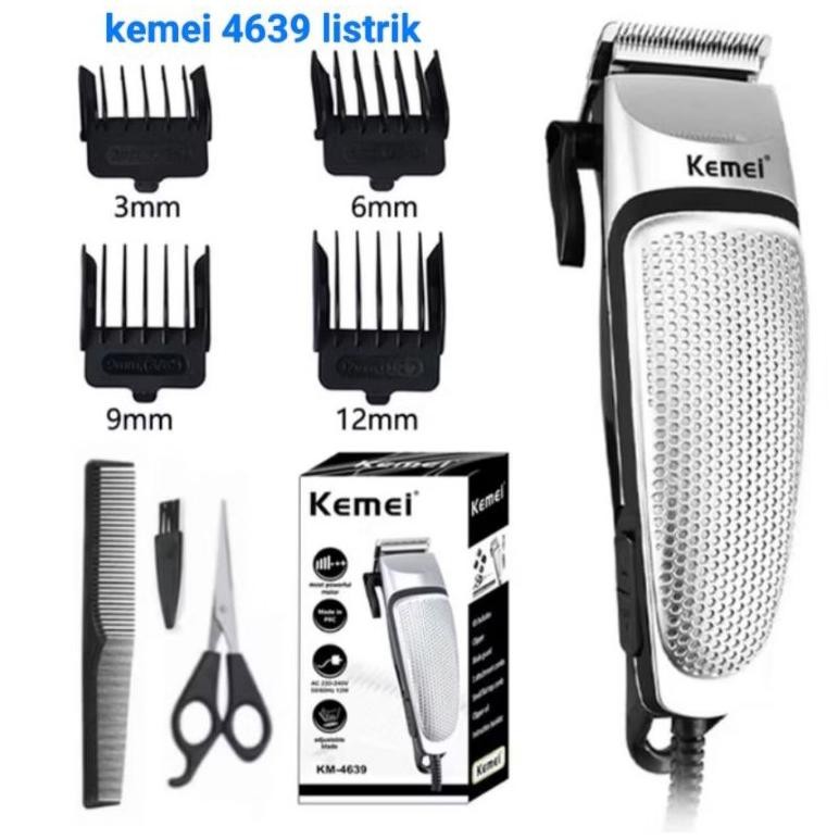 Alat mesin potong rambut Kemei km 4639 Hair Clipper Kemei listrik murah