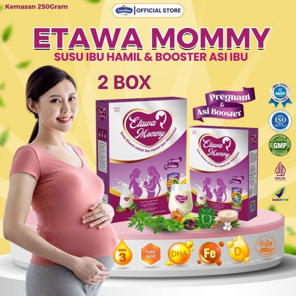 

Terlaris Etawa Mommy Susu Hamil & Pelancar Asi - Booster Asi Plus Dha, Asam Folat, Omega 3 Dan Herbal 2 Box
