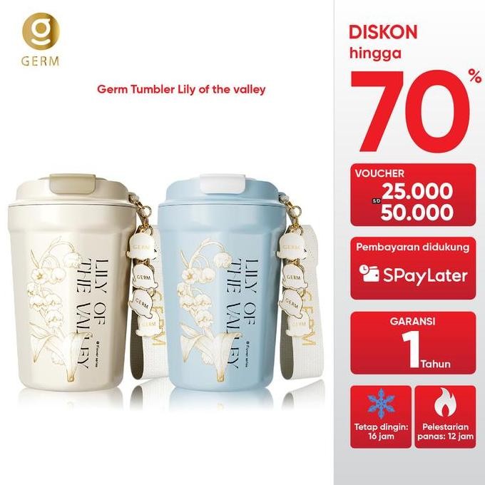 Siap Kirim GERM K32 390ml Termos Vacuum Cup S31603 Portabel Baja Tahan Karat