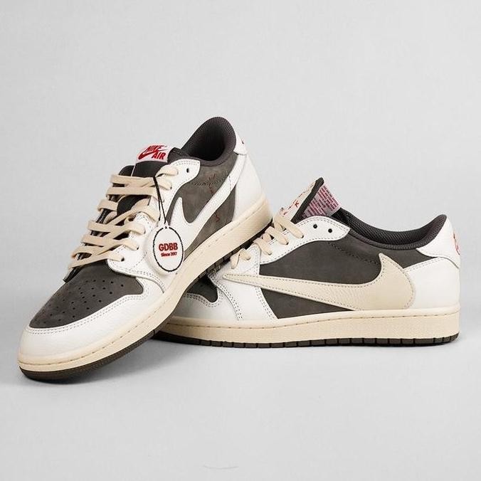 Grosir Air Jordan 1 Low Travis Scott Reverse Mocha Brown White