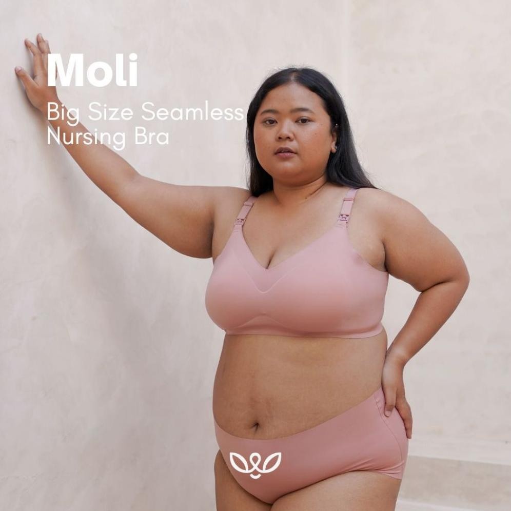 Terlaris Moli Big Size Seamless Nursing Bra/ Bh Menyusui Big Size/ Bra Menyusui / Seamless Nursing B