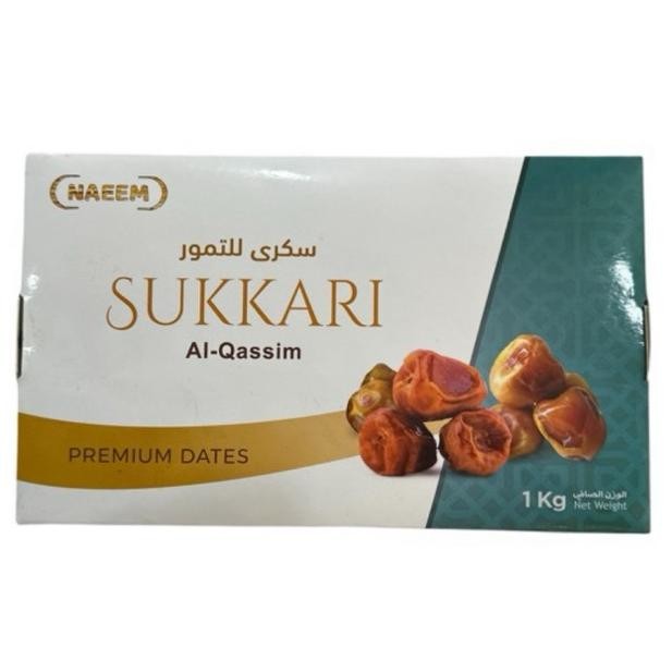 

Big Sale Kurma Sukari 1kg Naeem Box / Kurma Sukkari NR Sukary 1kg Basah AlQasim