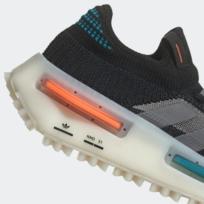 Grosir Sneakers Adidas Nmd S1 Core Black Blue Orange 100% Authentic Guarantee