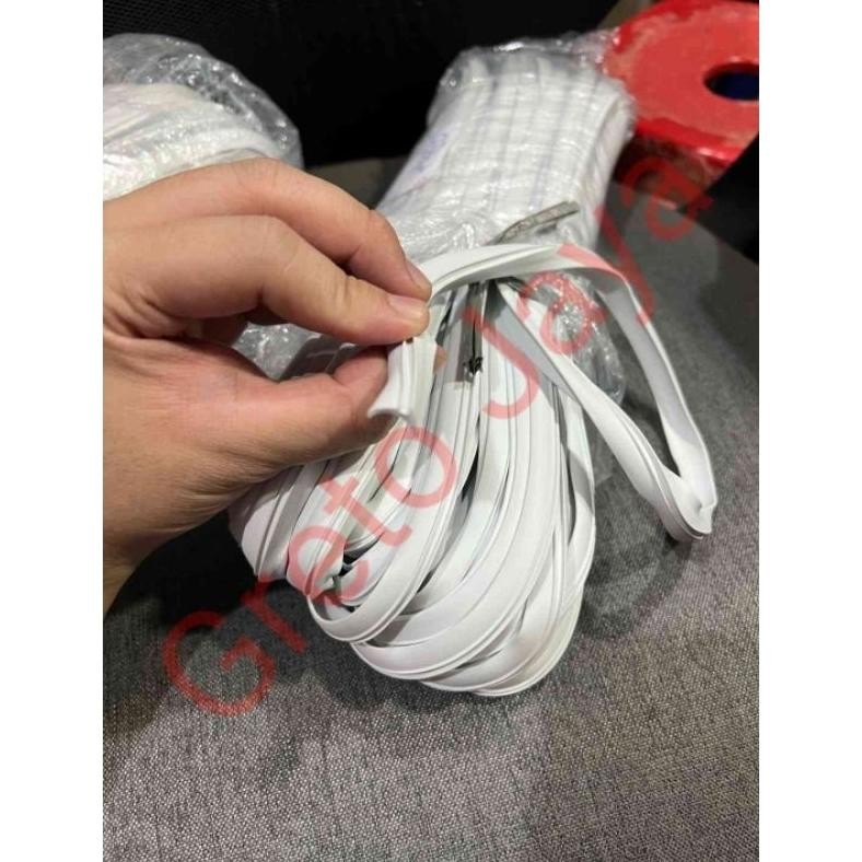 Baru - ( 078 C ) Karet Kaca Type 078c Kecil Putih Aluminium Lis Sekoneng Alumunium Alminium ~