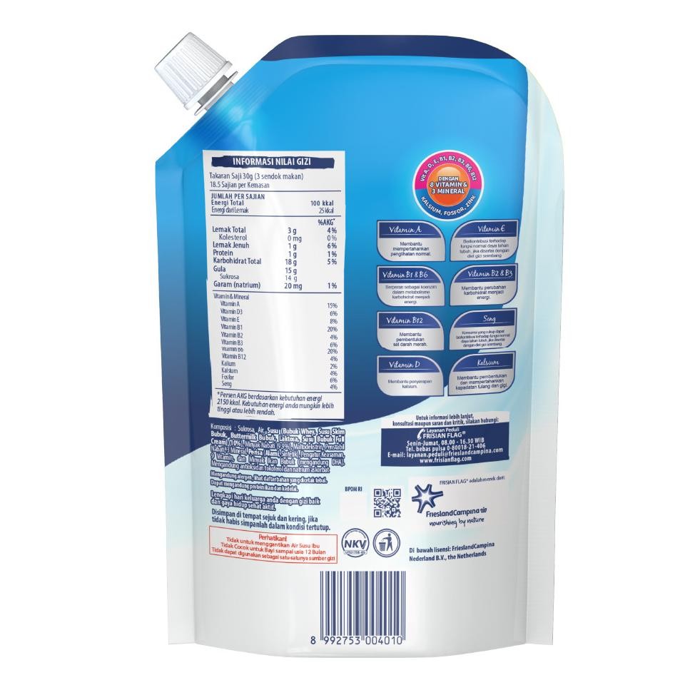 

Terbaik Frisian Flag Bendera Kental Manis Pouch 545g -1 pcs .,