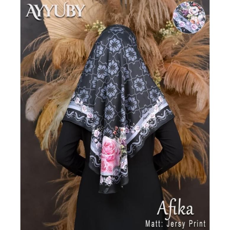 Terjangkau - AYYUBY HIJAB - BERGO PET MALAY PRINTING JERSEY AFIKA BY AYYUBY ..