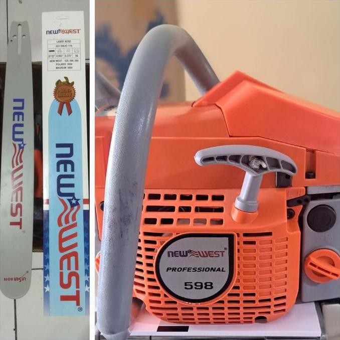 Chainsaw New West 598 22" Mesin Potong Kayu/Mesin Gergaji Kayu