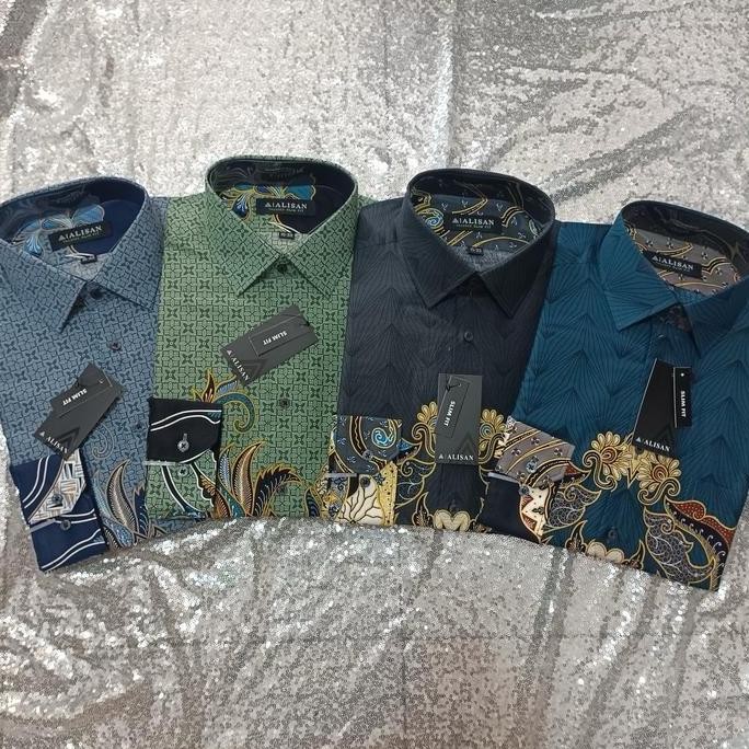 KEMEJA BATIK ALISAN LENGAN PANJANG SLIM FIT ( 100% ORINAL ) PRIA KATUN