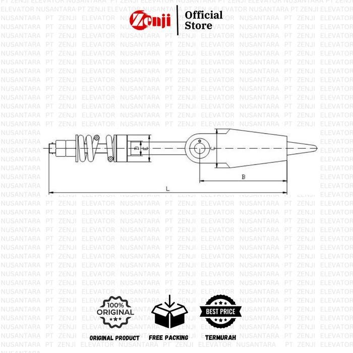 Elevator Rope Fastening Hdw / Sakel Rope / Timble Rope Original Dan Terpercaya