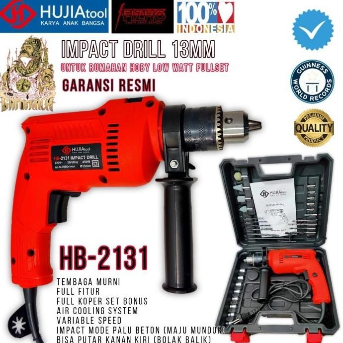 (Allthebest) promo mesin 10mm bor komplit koper uchiha uciha uc126 tangan listrik