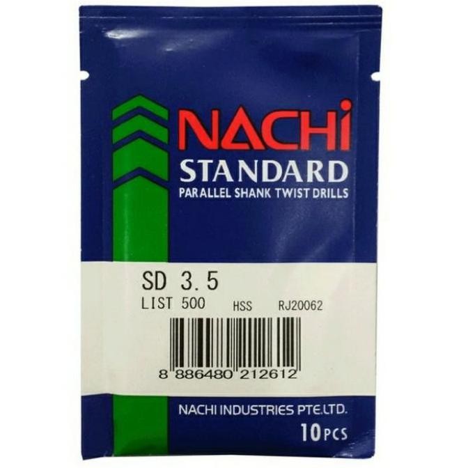 (Allthebest) mata bor besi 3,5 mm NACHI ASLI mata bor nachi 3,5mm 3.5 mm