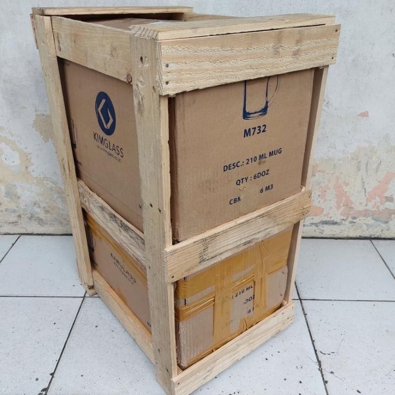 

Paking kayu cukup untuk 100 pcs gelas/ mangkuk aSt