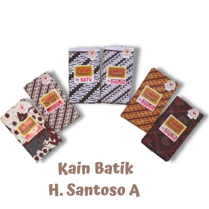 Kain Batik H Santoso A Sogan Samping Kain Panjang Kebat Tapih Gendongan