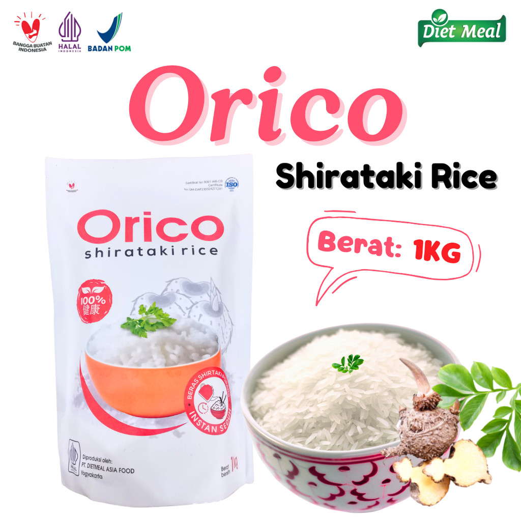 

Orico Beras Porang Seduh Kemasan 1KG