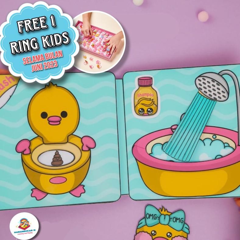 Paper Duck - Quiet Book - Duck (Bebek Viral) MURAH