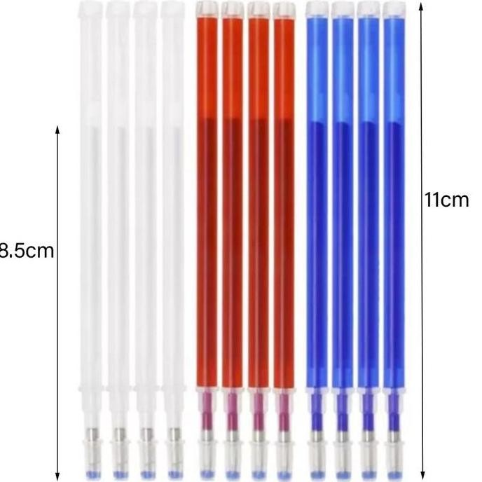 

100Pcs Pen Heat Erasable Pen Pen Anti Panas Bolpen Kulit Leather Kain Penanda Pola