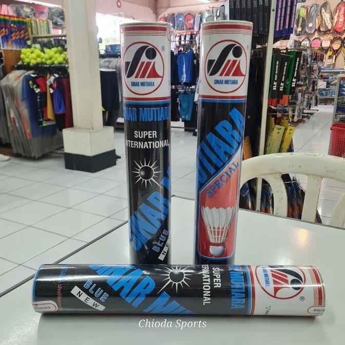 Sale Shuttlecock Shuttle Cock Kok Badminton Bulutangkis Sinar Mutiara Special Biru Lancip Spin
