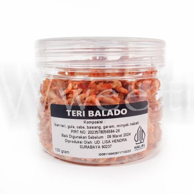 

(Allthebest) Lisa Hwan Teri Nasi Balado Teri Medan Pedas Siap Makan 100gr