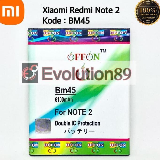 BATERAI DOUBLE POWER XIAOMI BM45 / XIAOMI NOTE 2 MURAH