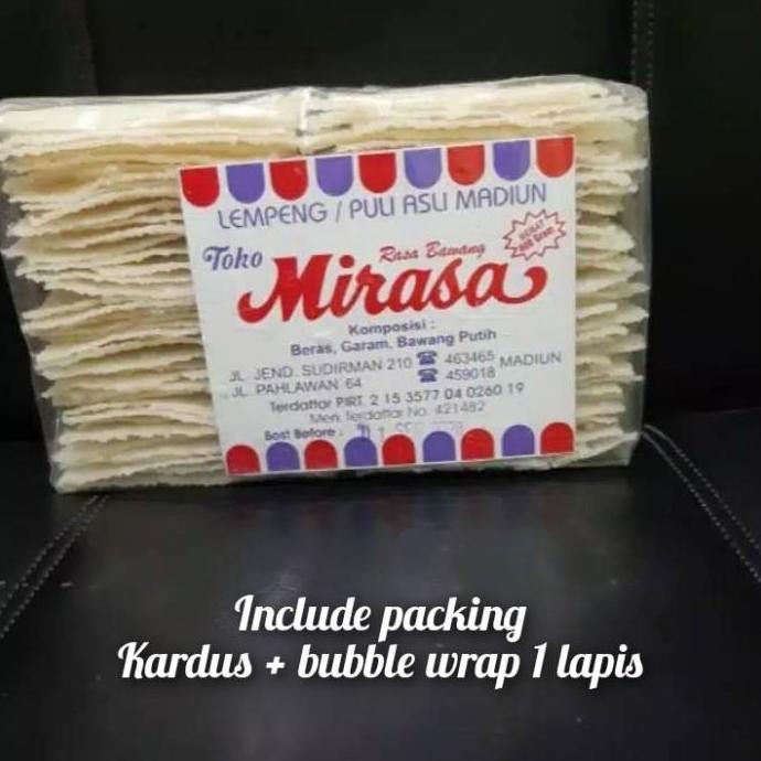 

(Allthebest) Krupuk Lempeng Puli Mirasa Asli Madiun