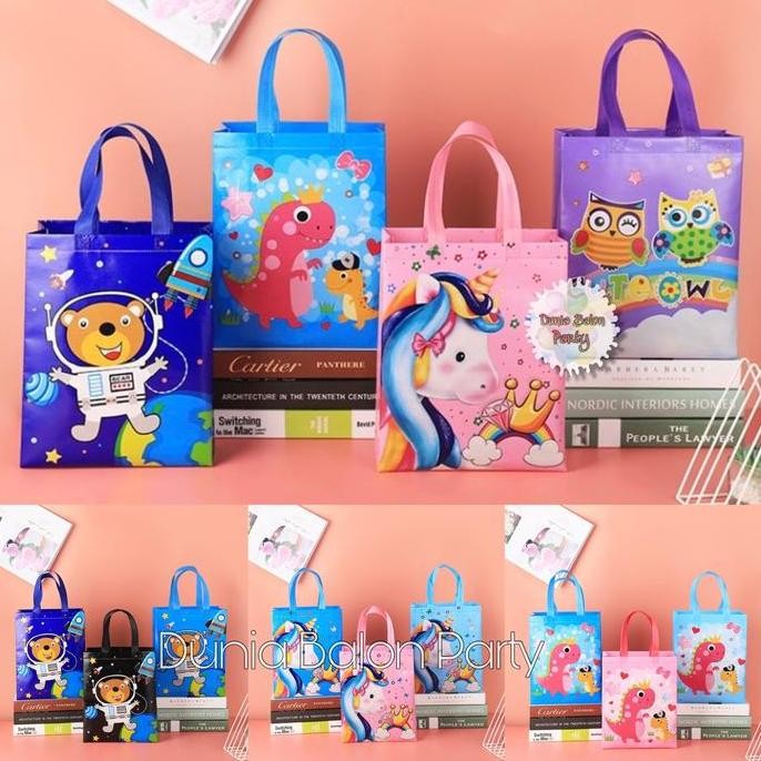 

Ready 12PCS Tas Souvenir Ulang Tahun Goodie Bag Ultah Tas Hampers Murah