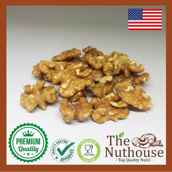 

(Allthebest) 1kg Walnut Light Halves and Pieces 90 RAW / Mentah Kacang