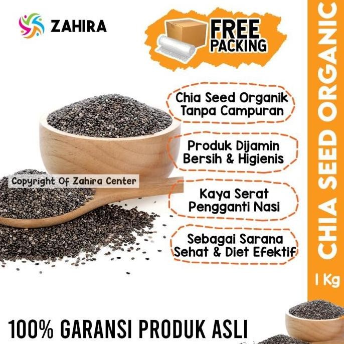 

(Allthebest) Chia Seed Premium 1Kg Mexico Diet Keto Kaya Serat Pengganti Nasi