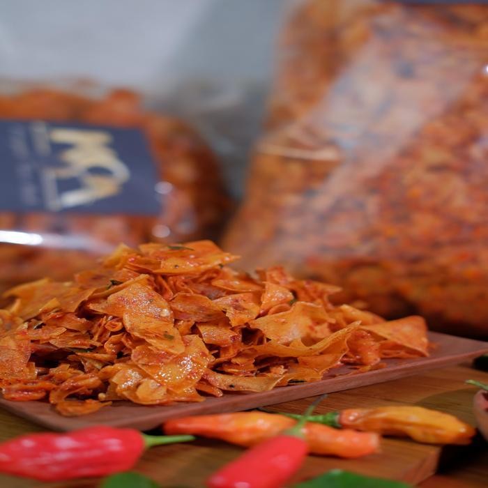 

Ccf 1Kg Keripik Kriwil Pedas Daun Jeruk Food Snacks Cemilan Kering Kerupuk Snack Jadul