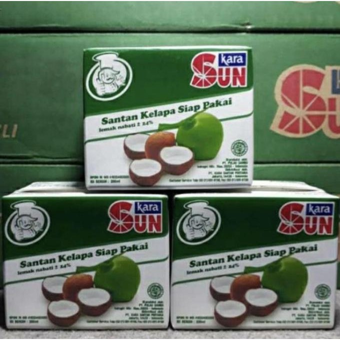 

Promo Sun Kara Santan Kelapa 200Ml Pack 12Pcs Santan Kelapa Asli Shopee