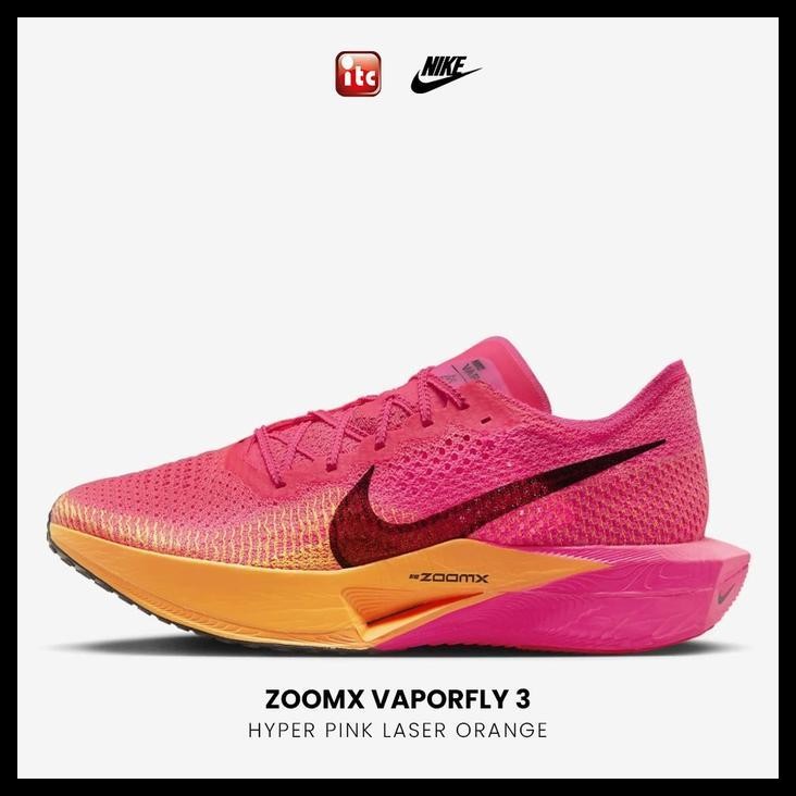 SALE TERMURAH NIKE ZOOMX VAPORFLY 3 HYPER PINK LASER ORANGE 100% AUTHENTIC