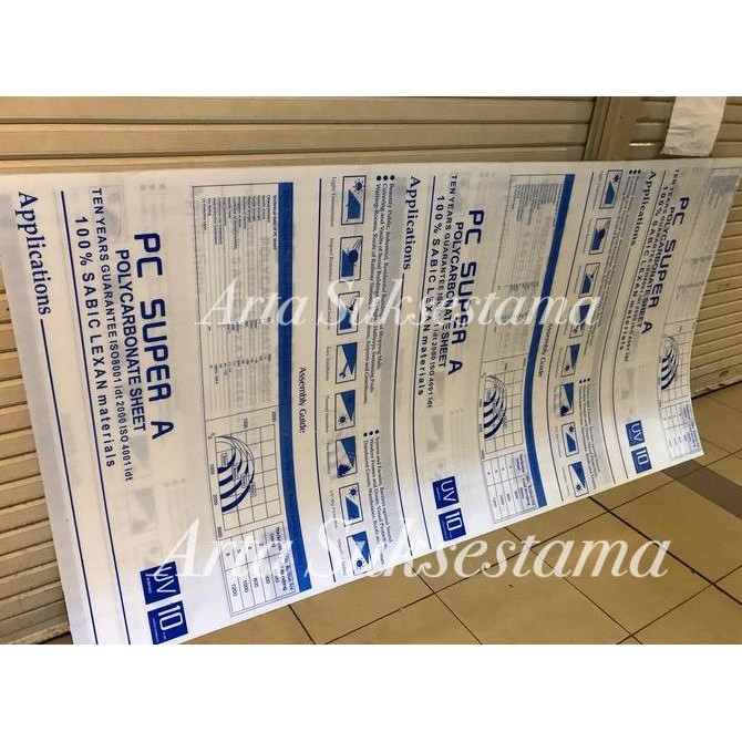 

POLYCARBONATE SHEET 2MM / POLIKARBONAT LEMBARAN / POLIKARBONAT CLEAR ORIGINAL DAN TERPERCAYA