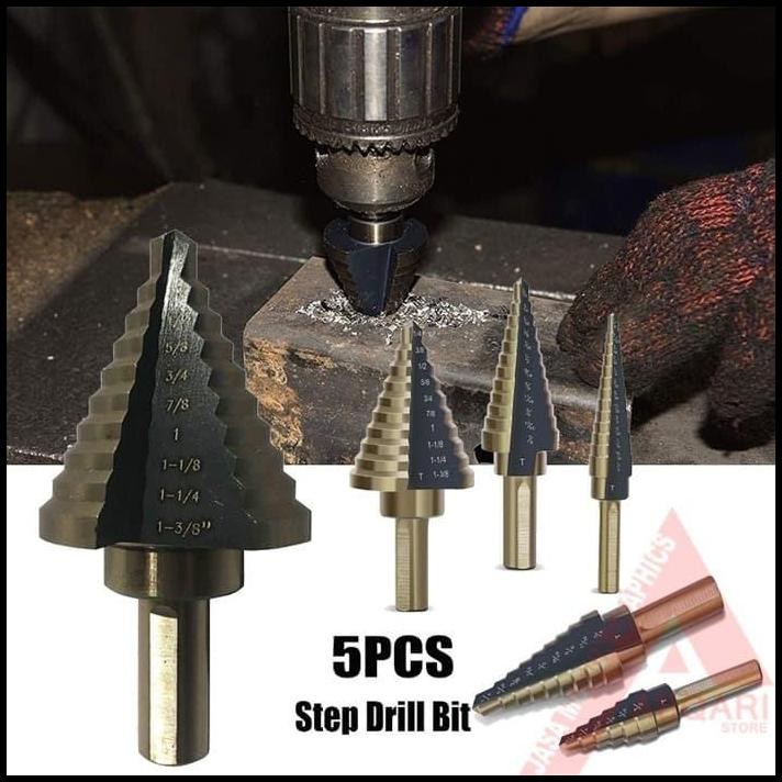 mata bor tombak / multi step drill / Mata Bor Pagoda