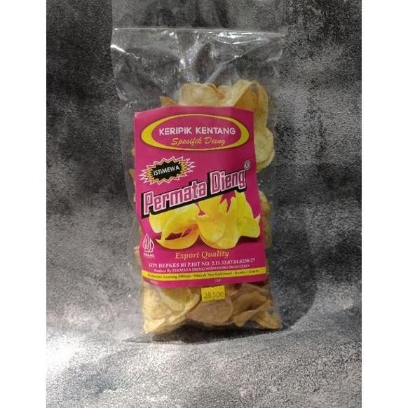 

Keripik Kentang Permata Dieng / Kripik Kentang Khas Dieng Wonosobo / Keripik Kentang Gurih Asin Renyah Pasti Promo