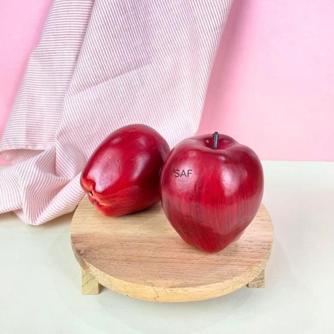 

Buah Apel Merah Palsu - Fake Apple Artificial Fruit Properti Foto Produk