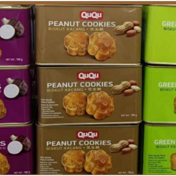 

Ququ Peanut Cookies 700gr Kaleng Premium Stok Terbatas