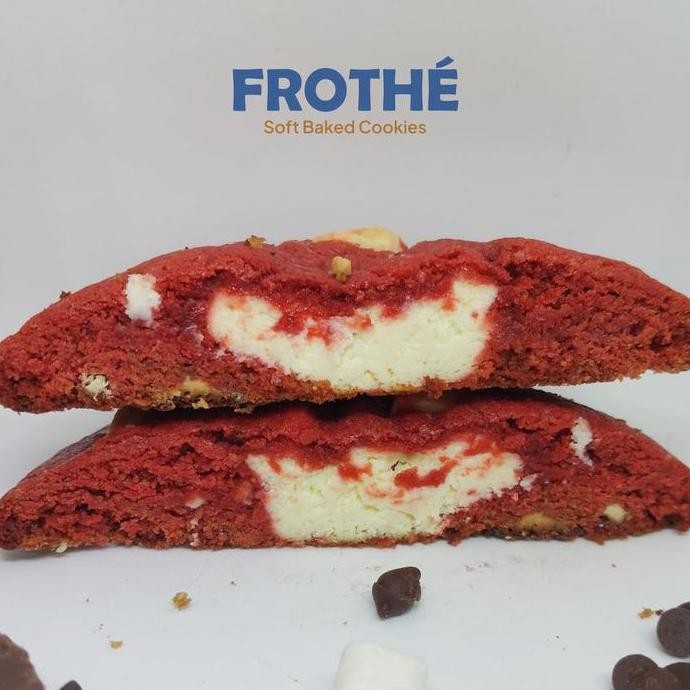 

Frothe Big Cookies Red Velvet Cream Cheese Kukis Premium Jumbo Stok Terbatas