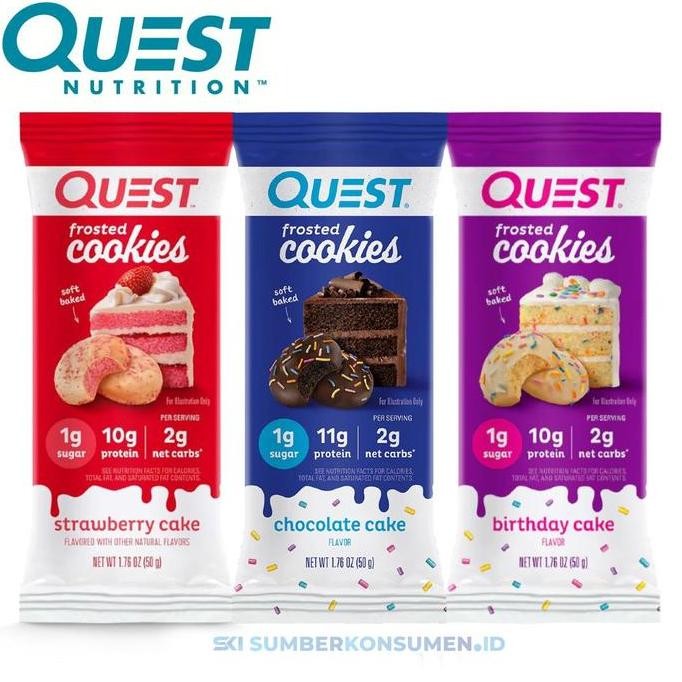 

Quest Protein Bar Frosted Cookies All Variant Energy Bar Camilan Sehat Stok Terbatas