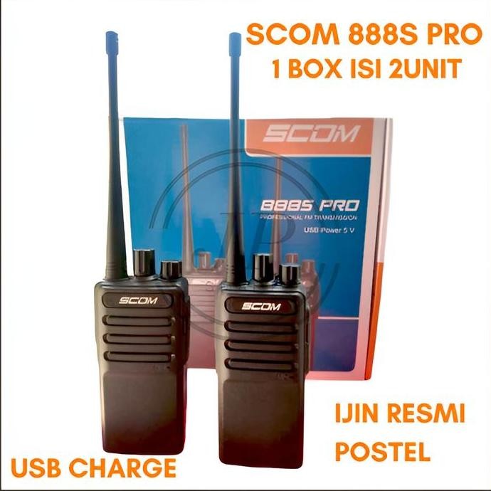 Promo HT SCOM 888s PRO USB ChargE HT 888s premium UHF single band 3000 mah COD
