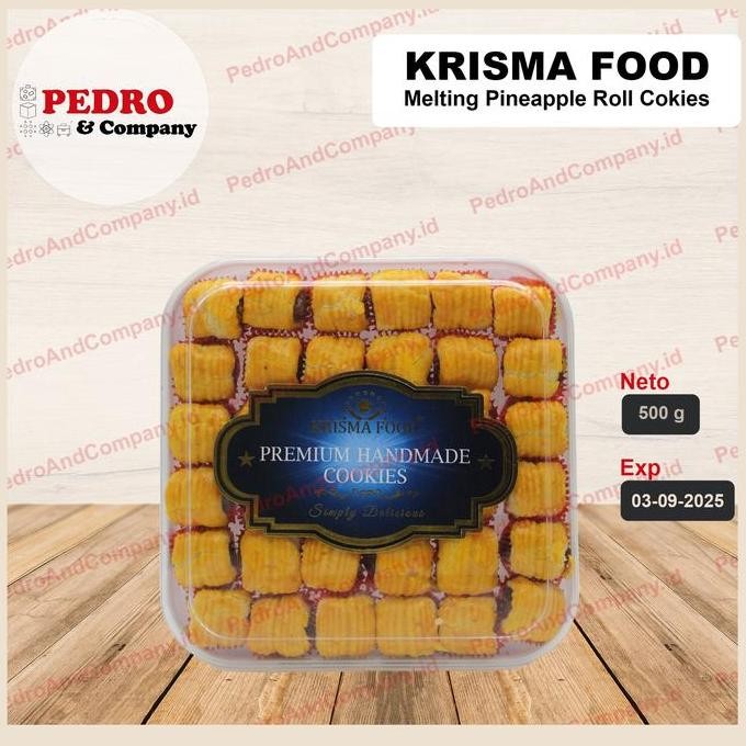 

Krisma Food Melting Pineapple Roll Cookies Wijsman Butter 500gr Stok Terbatas