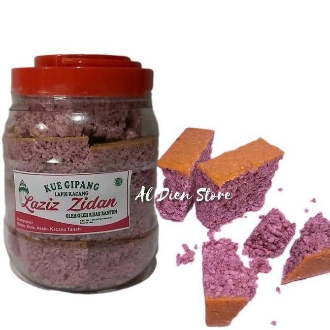 

Kue Gipang Lapis Kacang Toples 600gr - Camilan Jadul Khas Tradisional Stok Terbatas