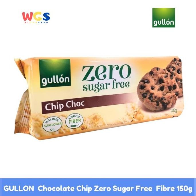 

Gullon Chocolate Chip Cookies Zero Sugar Free Fiber 150g Stok Terbatas