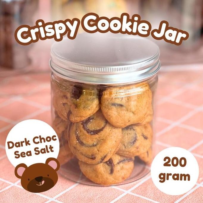 

Crispy Dark Chocolate Sea Salt Cookies - Toples Kado Ultah Kekinian Stok Terbatas