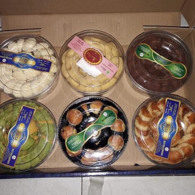 

Paket Kue Kering Isi 6 Toples Lebaran - Butter Cookies Variasi Stok Terbatas