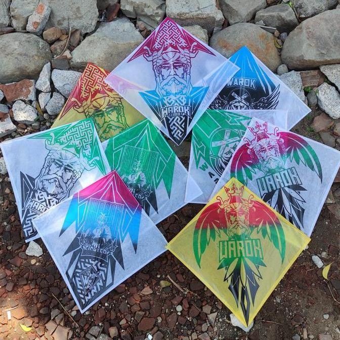 (Allthebest) 100Pcs Layangan Sukhoi Warok Standard Bambu Apus ukuran 57 Arku Mix Keras sedang dan Em