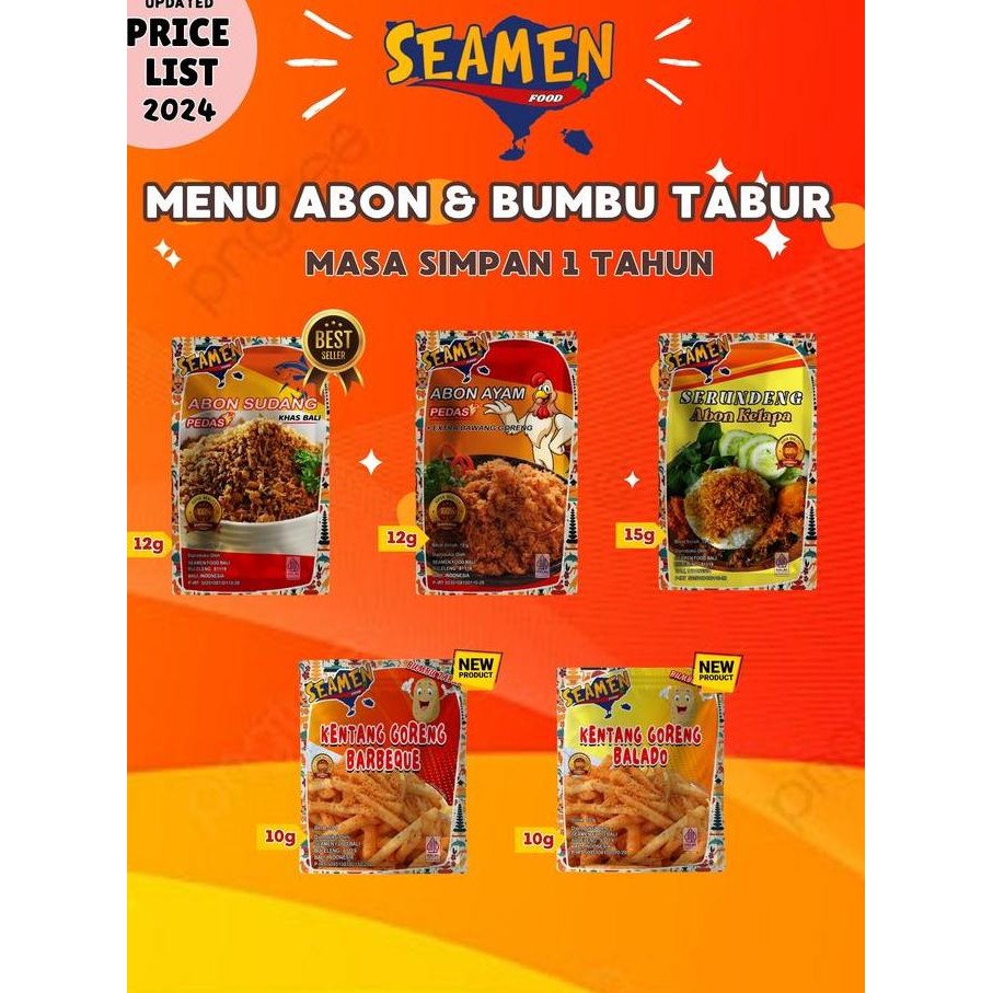 

Seamen Food - Paket Coba Dulu ( Isi 19 Varian ) Pasti Promo